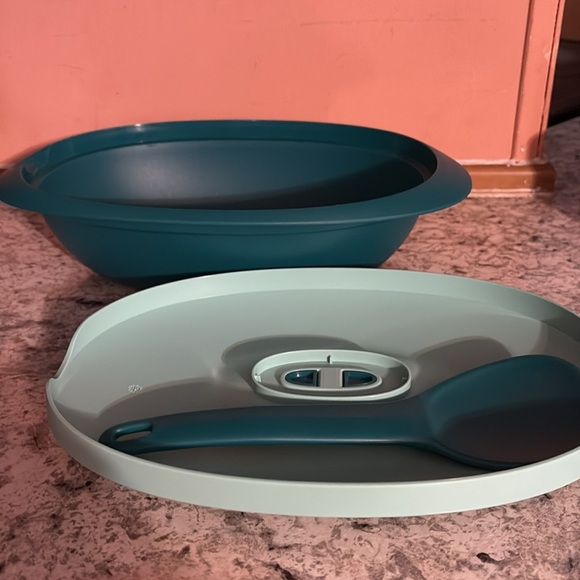 Tupperware Essencial rise Teal and Light Blue Kitchen Bowl Set - Picture 2 of 5